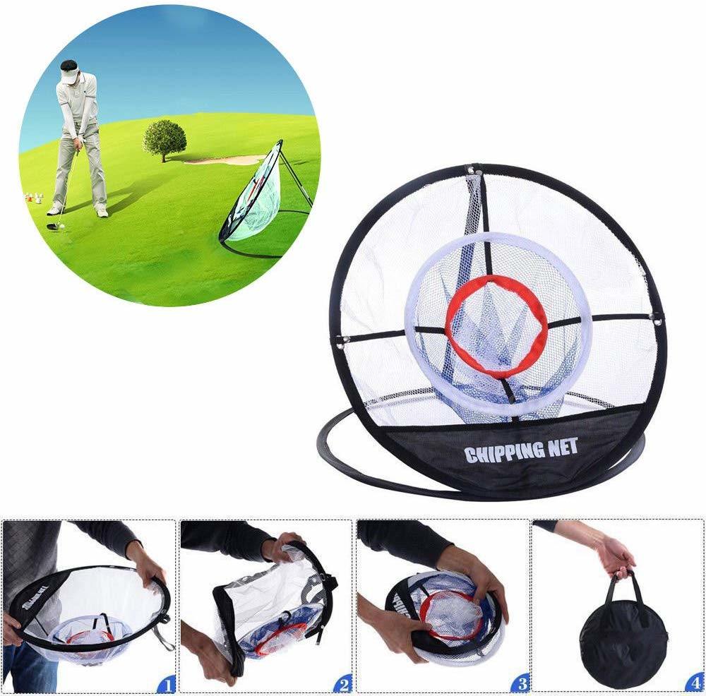 3-Layer Practice Net Portable Golf Chipping Net for Outdoor Indoor Backyard Sports Training Equipment Easy to Carry and Foldable - WoodPoly.com