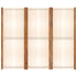 3-Panel Room Divider Cream White 82.7"x70.9"