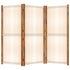 3-Panel Room Divider Cream White 82.7"x70.9"