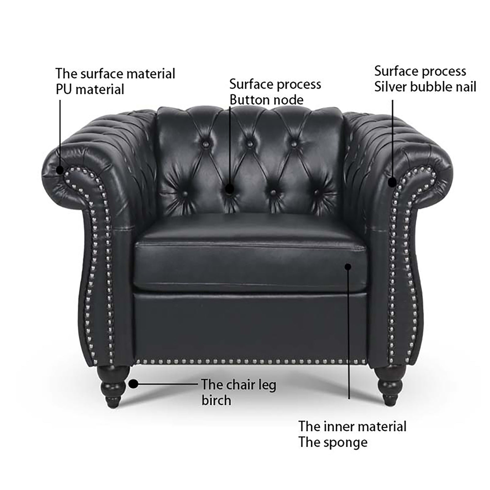 3 Piece Configurable Living Room Set