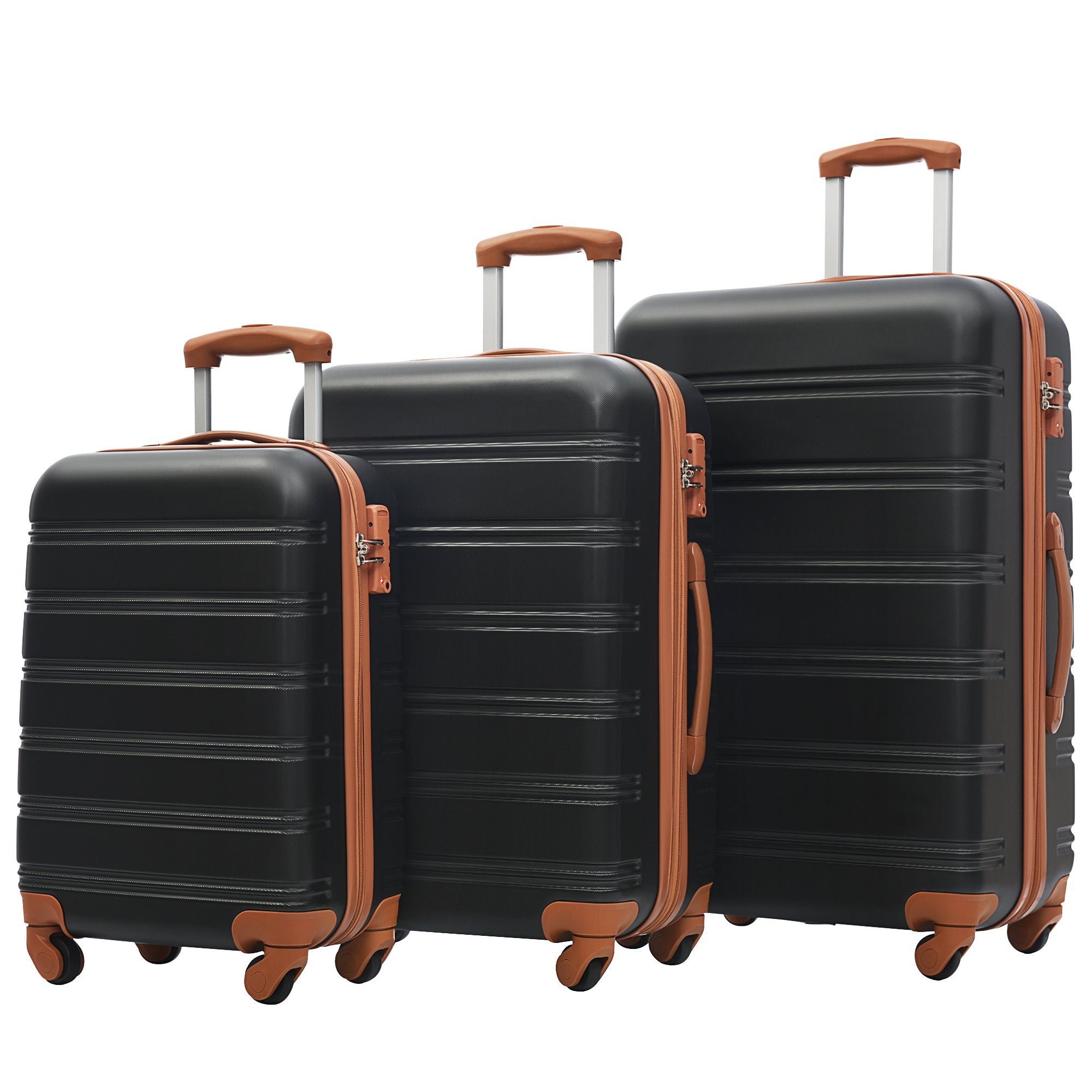 3 Piece Luggage Set Hardside Spinner Suitcase with TSA Lock 20" 24' 28" Available