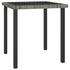3 Piece Patio Dining Set Poly Rattan Gray - WoodPoly.com