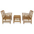 3 Piece Patio Lounge Set Solid Acacia Wood - WoodPoly.com