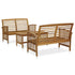 3 Piece Patio Lounge Set Solid Acacia Wood - WoodPoly.com
