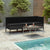 3 Piece Patio Lounge Set with Cushions Poly Rattan Black - WoodPoly.com