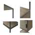 3-Shelf Bookcase with Storage Cabinet