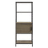 3-Shelf Bookcase with Storage Cabinet