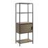 3-Shelf Bookcase with Storage Cabinet