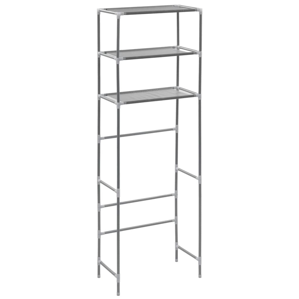 3-Tier Storage Rack over Toilet Silver 20.9