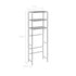3-Tier Storage Rack over Toilet Silver 20.9"x11"x66.5"