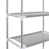 3-Tier Storage Rack over Toilet Silver 20.9"x11"x66.5"