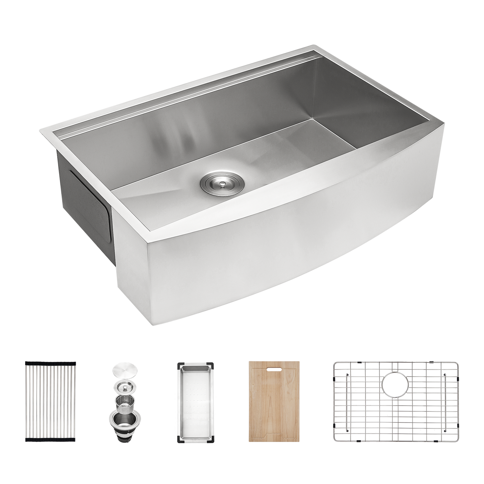30 Farmhouse Sink Workstation - 30*21*9 Inch Kitchen Sink Stainless Steel 18 gauge Apron Front Kitchen Sink