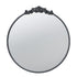 30" x 32" Classic Design Mirror with Round Shape and Baroque Inspired Frame for Bathroom, Entryway Console Lean Against Wall
