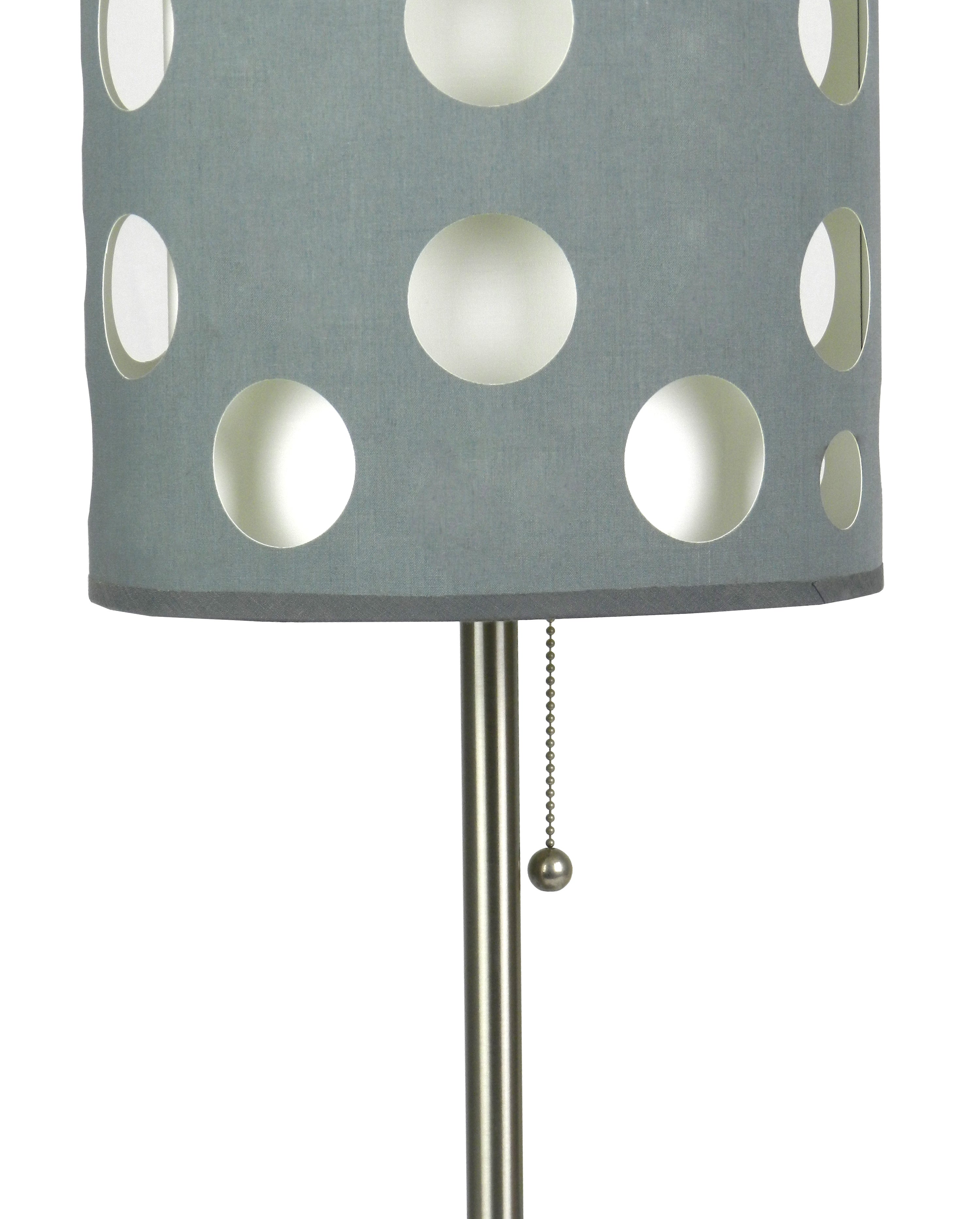 30"H GREY/WHITE RETRO TABLE LAMP