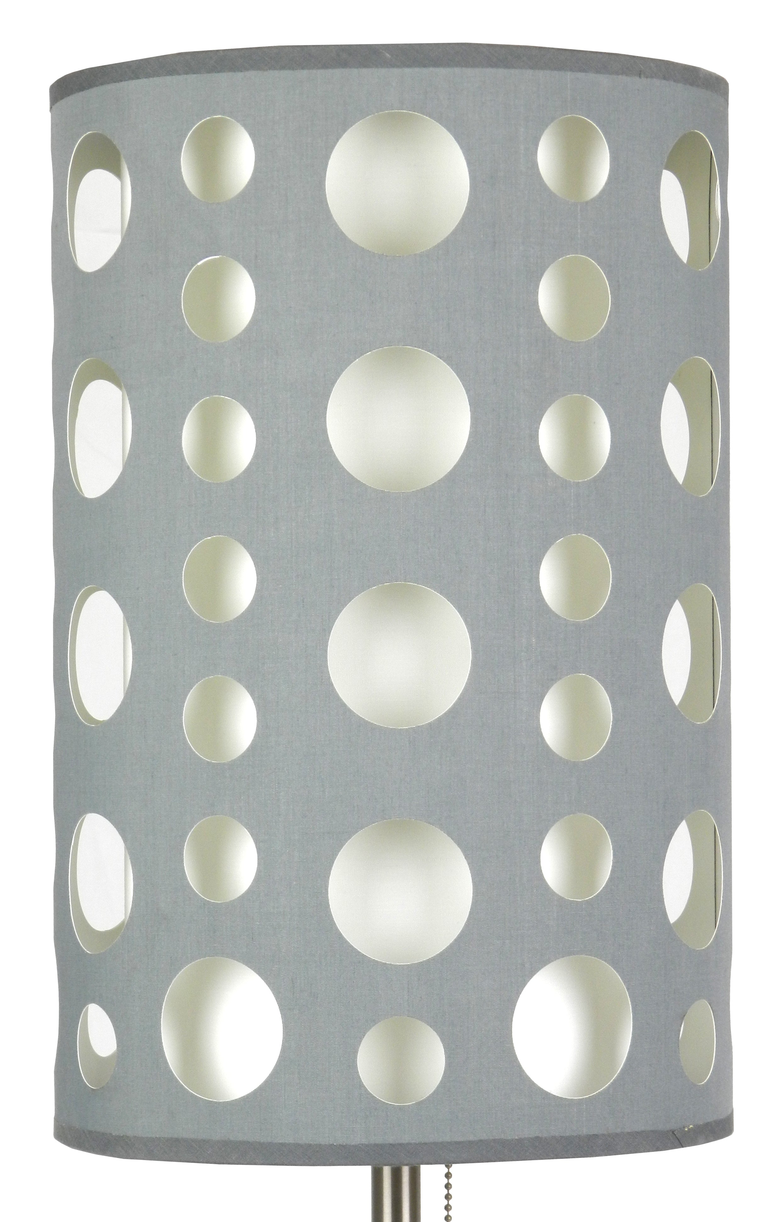 30"H GREY/WHITE RETRO TABLE LAMP