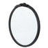 30"x30" Round Hand Carved Rose Antique Mirror Frame, Wall Mirror for Live space, Bathroom, Entryway Wall Décor(Black)