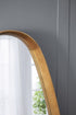 30"x38" Irrgeular Mirror with Wood Frame, Wall Mirror for Living Room Bathroom Entryway
