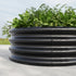 32.08"*11.4" Tall Round Raised Garedn Bed,Metal Raised Beds for Vegetables, Outdoor Garden Raised Planter Box, Backyard Patio Planter Raised Beds for Flowers, Herbs, Fruits Black