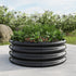 32.08"*11.4" Tall Round Raised Garedn Bed,Metal Raised Beds for Vegetables, Outdoor Garden Raised Planter Box, Backyard Patio Planter Raised Beds for Flowers, Herbs, Fruits Black