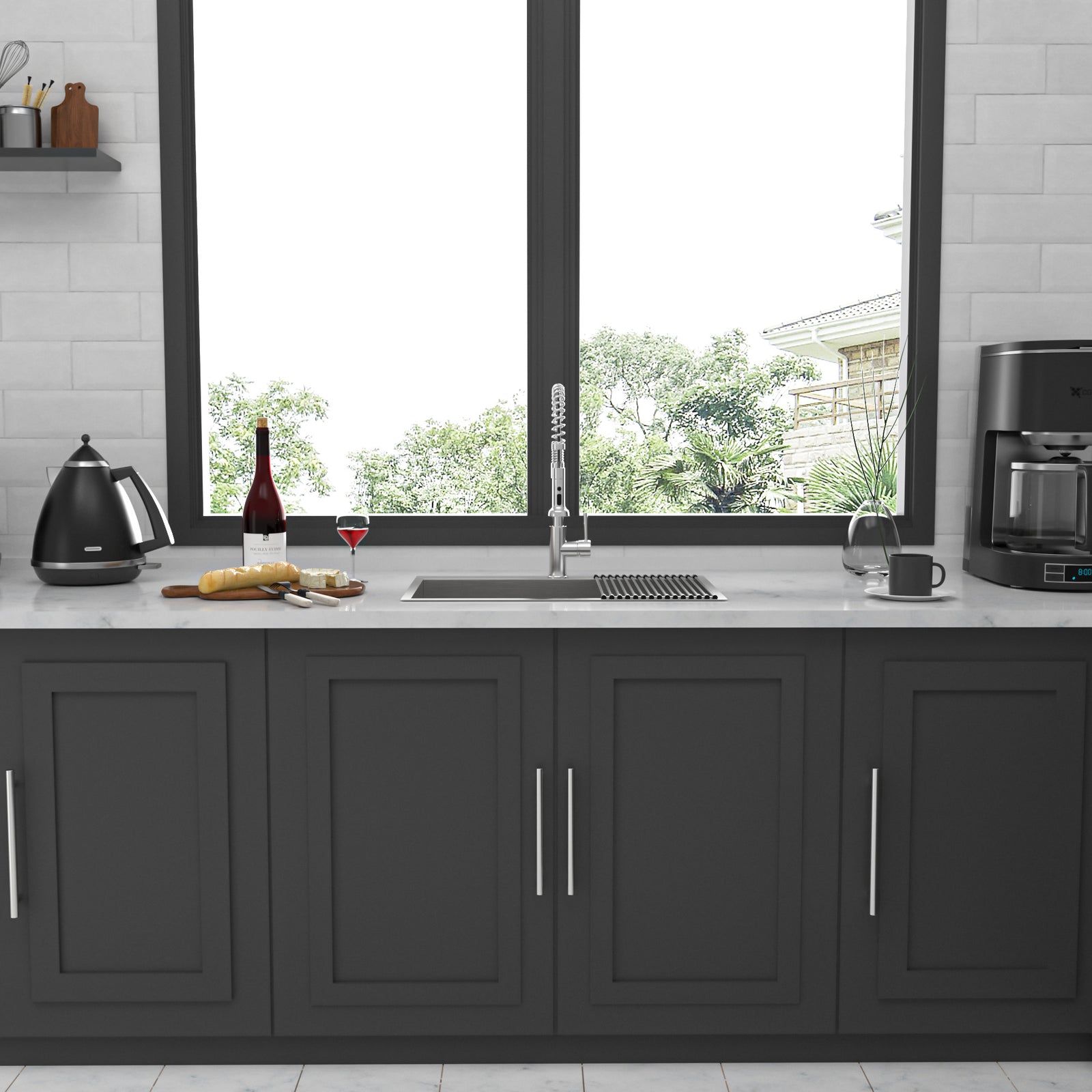 33x22 inch Kitchen Sink Drop In 18 Gauge Stainless Steel 33