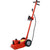 35 Ton Hydraulic Floor Jack Air-Operated Axle Bottle Jack with (4) Extension Saddle Set Built-in Wheels, Red