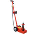 35 Ton Hydraulic Floor Jack Air-Operated Axle Bottle Jack with (4) Extension Saddle Set Built-in Wheels, Red