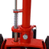 35 Ton Hydraulic Floor Jack Air-Operated Axle Bottle Jack with (4) Extension Saddle Set Built-in Wheels, Red