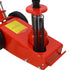 35 Ton Hydraulic Floor Jack Air-Operated Axle Bottle Jack with (4) Extension Saddle Set Built-in Wheels, Red