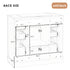 36" Bathroom Vanity without Sink, Cabinet Base Only, One Cabinet and Six Drawers, White