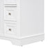 36" Bathroom Vanity without Sink, Cabinet Base Only, One Cabinet and Six Drawers, White