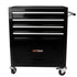 4 DRAWERS MULTIFUNCTIONAL TOOL CART WITH WHEELS-BLACK