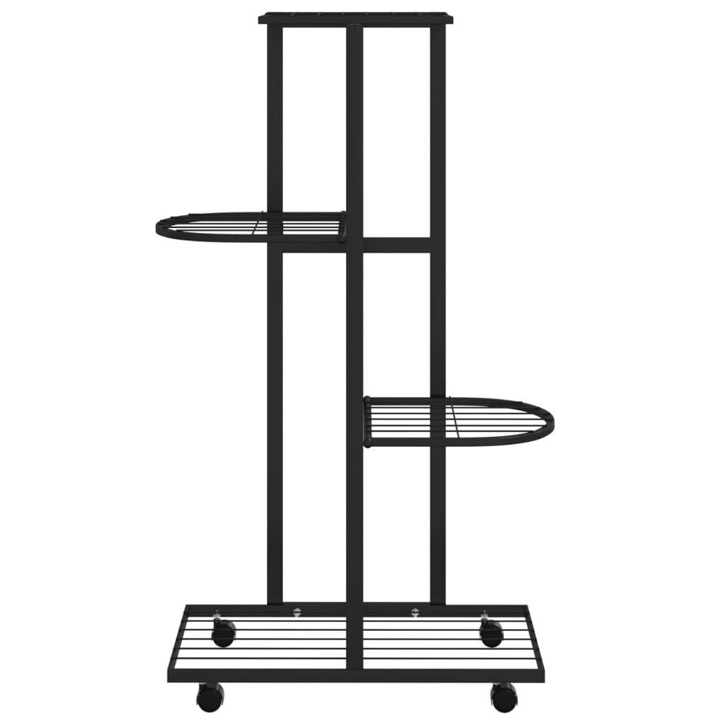 4-Floor Flower Stand with Wheels 17.3