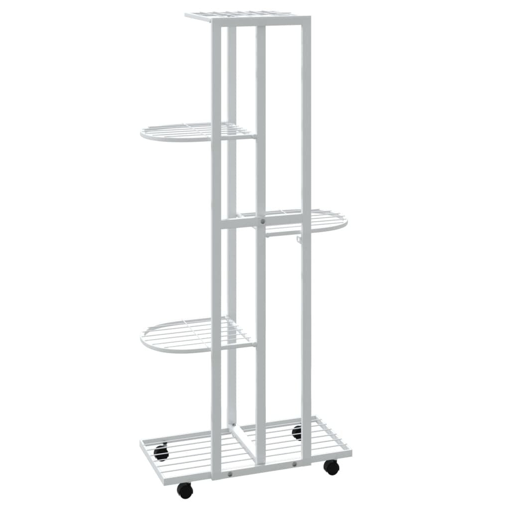 5-Floor Flower Stand with Wheels 17.3