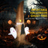 5' Halloween Inflatables Outdoor Decorations Ghost Tree with Pumpkins, Blow-Up LED Yard Decor Indoor Outdoor for Garden, Lawn, Party, Holiday