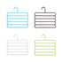 5 Layer Hanger Plastic Multipurpose Kitchen Towels Hanger, Space Saver Cabinet Hanger Multiple Clothe Hanger Tie Shawls Cabinet Organizer - WoodPoly.com