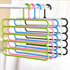 5 Layer Hanger Plastic Multipurpose Kitchen Towels Hanger, Space Saver Cabinet Hanger Multiple Clothe Hanger Tie Shawls Cabinet Organizer - WoodPoly.com