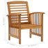 5 Piece Patio Lounge Set Solid Acacia Wood - WoodPoly.com