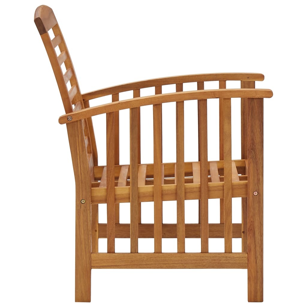 5 Piece Patio Lounge Set Solid Acacia Wood - WoodPoly.com