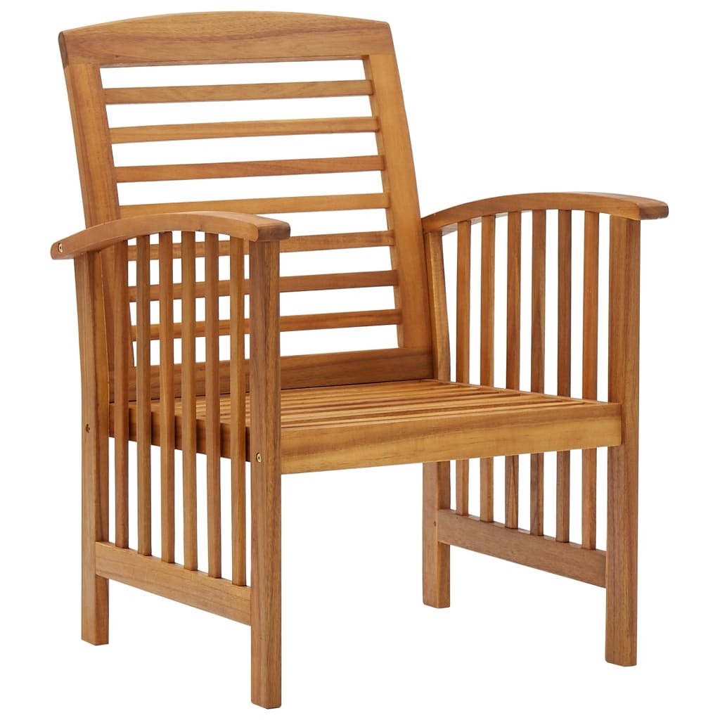 5 Piece Patio Lounge Set Solid Acacia Wood - WoodPoly.com
