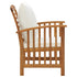 5 Piece Patio Lounge Set with Cushions Solid Acacia Wood - WoodPoly.com