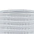 5" TEXTURED PLANTER W/ STAND, WHITE