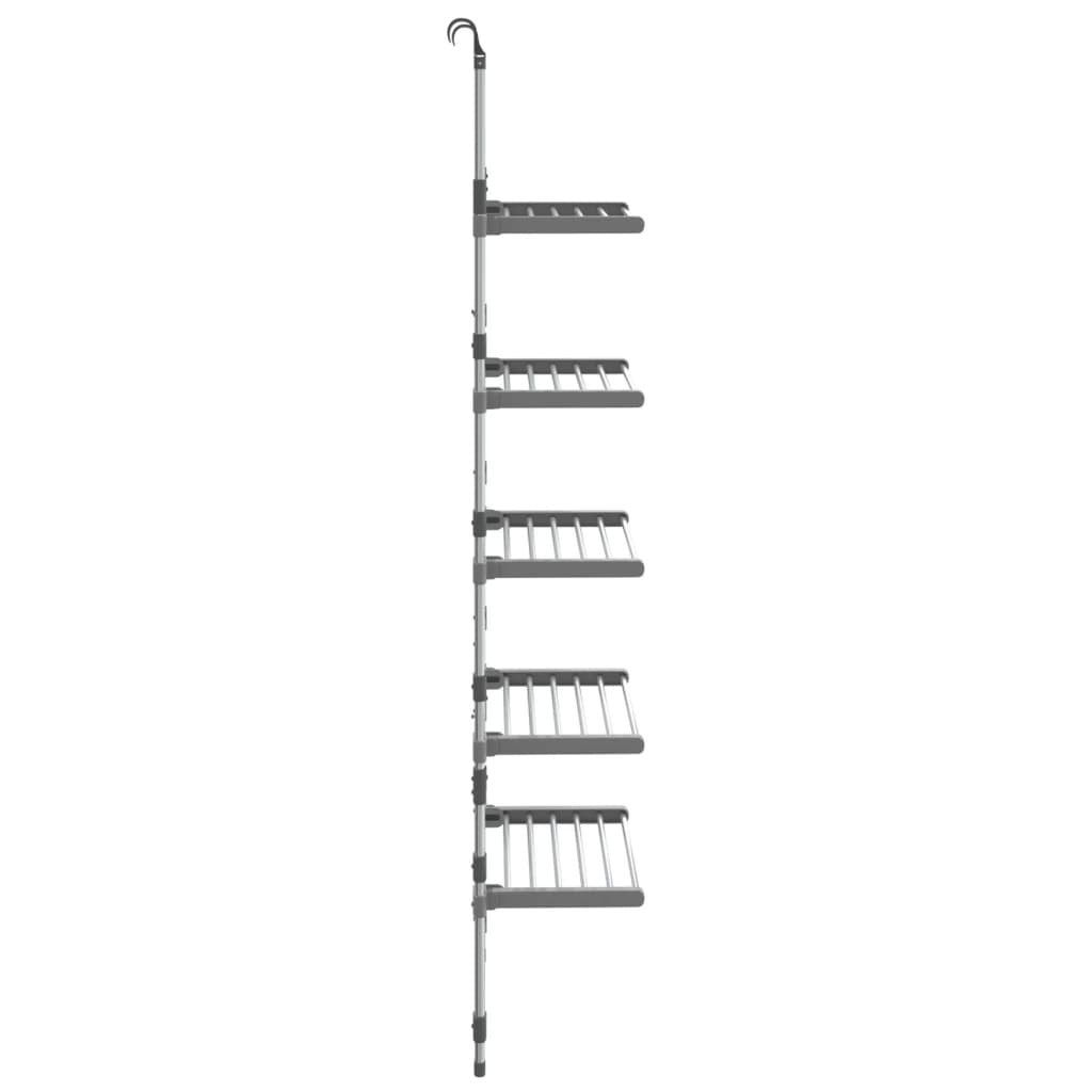 5-Tier Hanging Laundry Drying Rack Aluminum