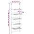 5-Tier Hanging Laundry Drying Rack Aluminum