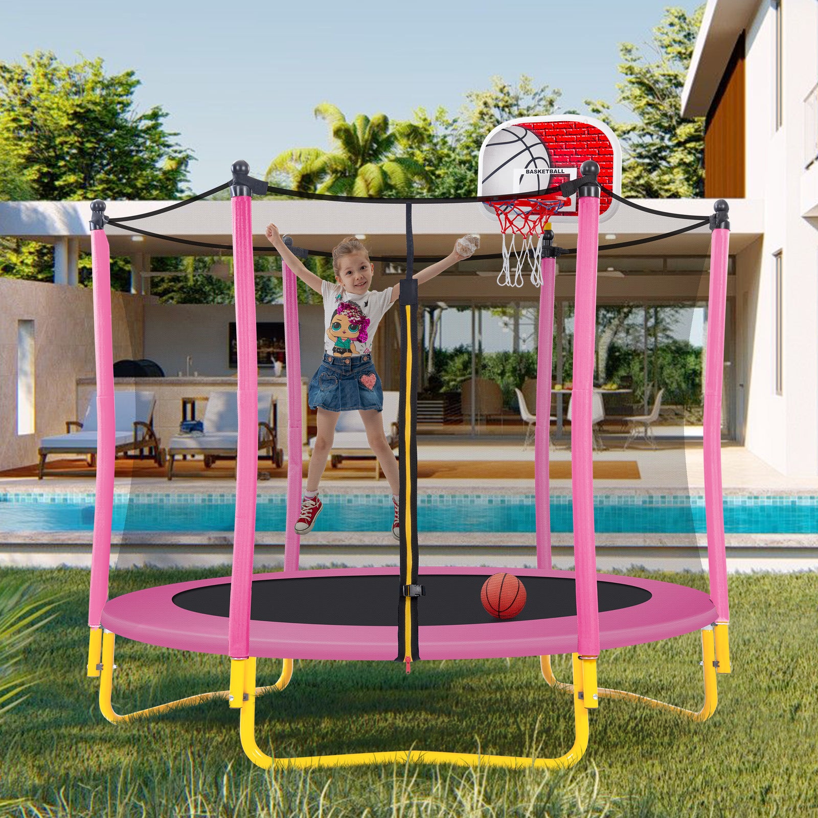5.5FT Trampoline for Kids - 65