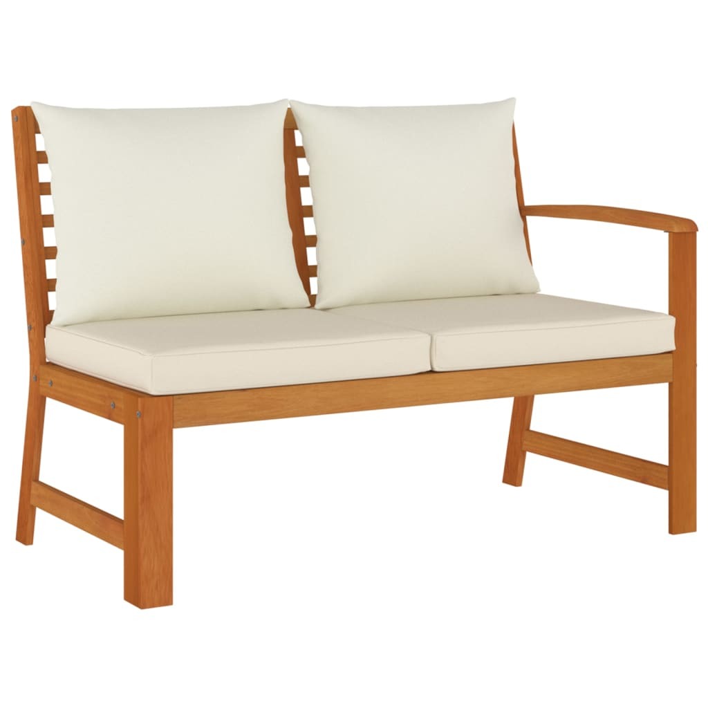 6 Piece Patio Dining Set with Cushions Solid Wood Acacia