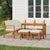 6 Piece Patio Dining Set with Cushions Solid Wood Acacia