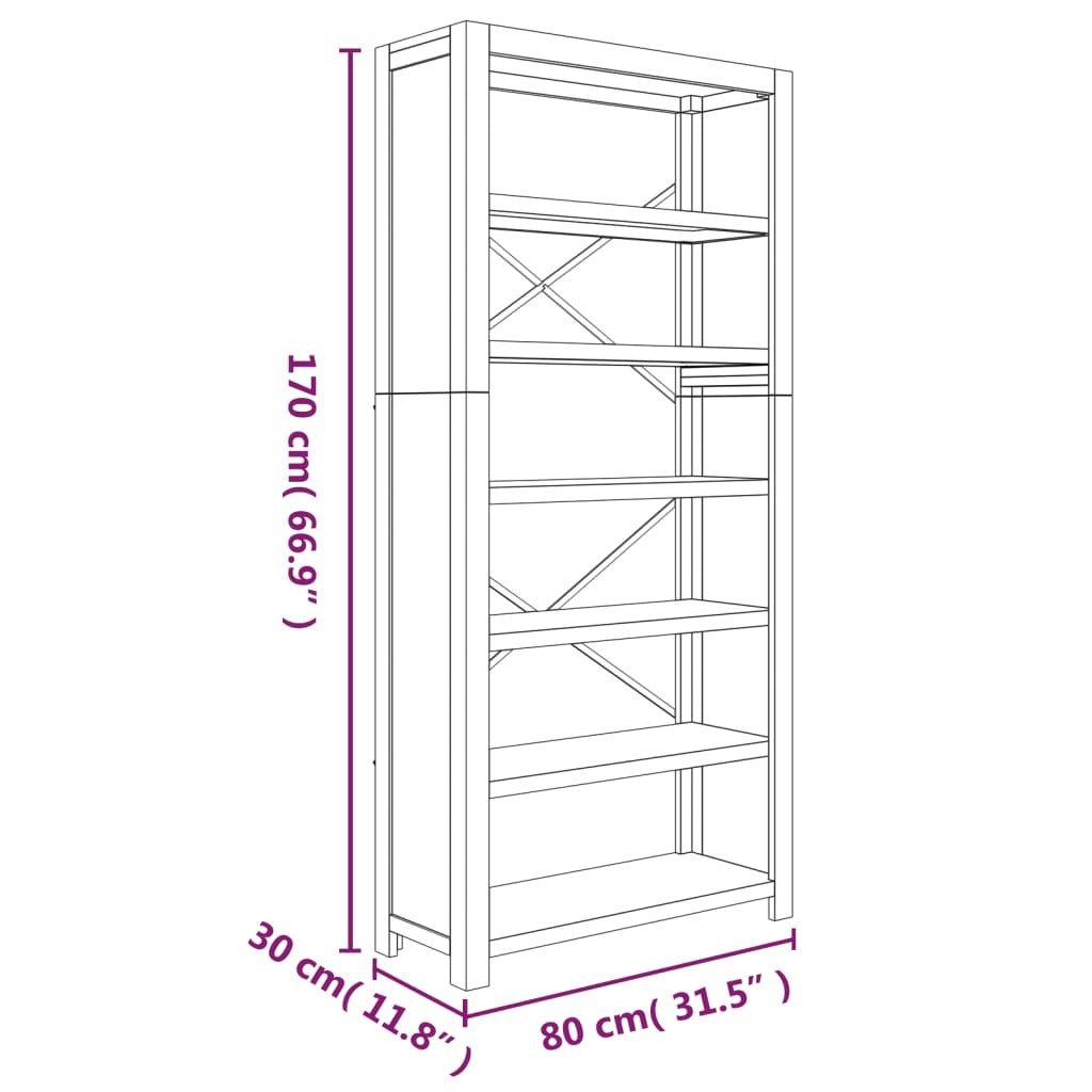 6-Tier Bookcase 31.5
