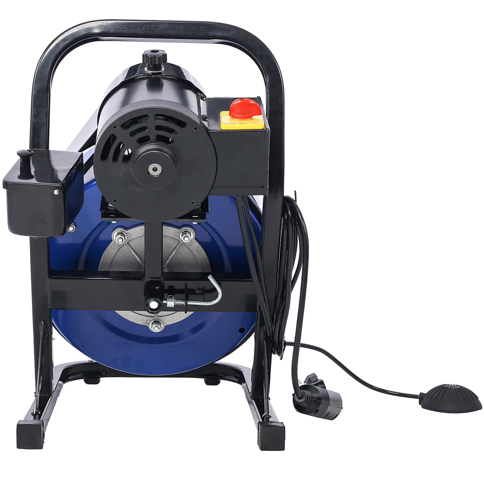 60FTx1/2Inch Drain Cleaner Machine Electric Drain Auger with 4 Cutter & Foot Switch Drain Cleaner Machine Sewer Snake Drill Drain Auger Cleaner for 1