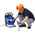 60FTx1/2Inch Drain Cleaner Machine Electric Drain Auger with 4 Cutter & Foot Switch Drain Cleaner Machine Sewer Snake Drill Drain Auger Cleaner for 1" to 4" Pipes