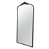 66" x 36" Full Length Mirror, Arched Mirror Hanging or Leaning Against Wall, Large Black Mirror for Living Room